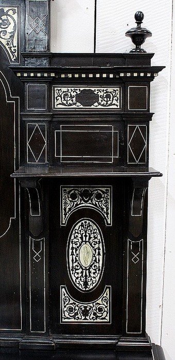 Display cabinet in blackened pear wood, Napoleon III period - 1850