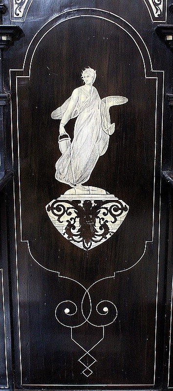 Display cabinet in blackened pear wood, Napoleon III period - 1850