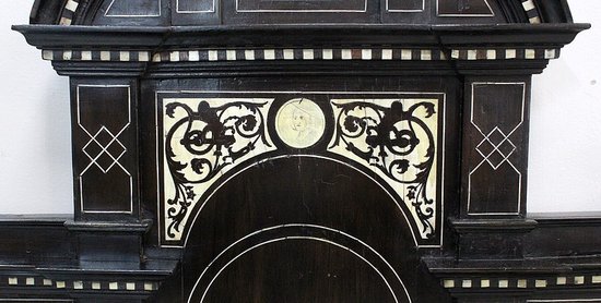 Display cabinet in blackened pear wood, Napoleon III period - 1850