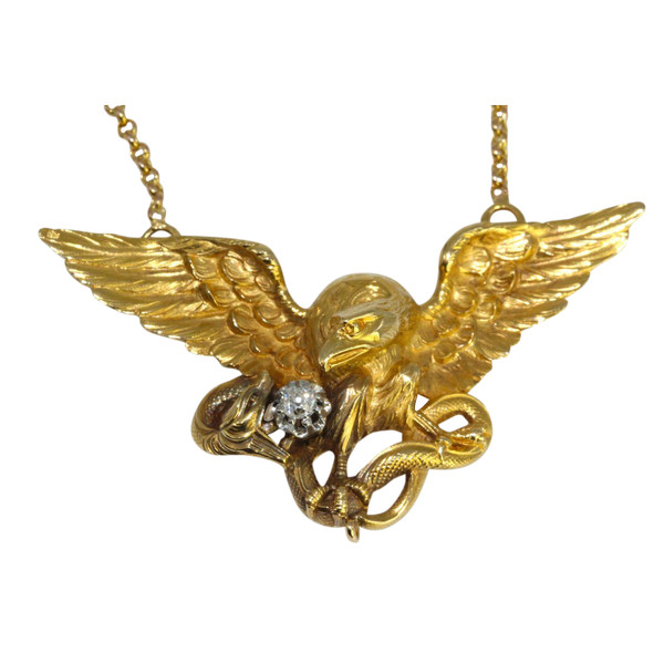 Chaine Pendentif Aigle 1890