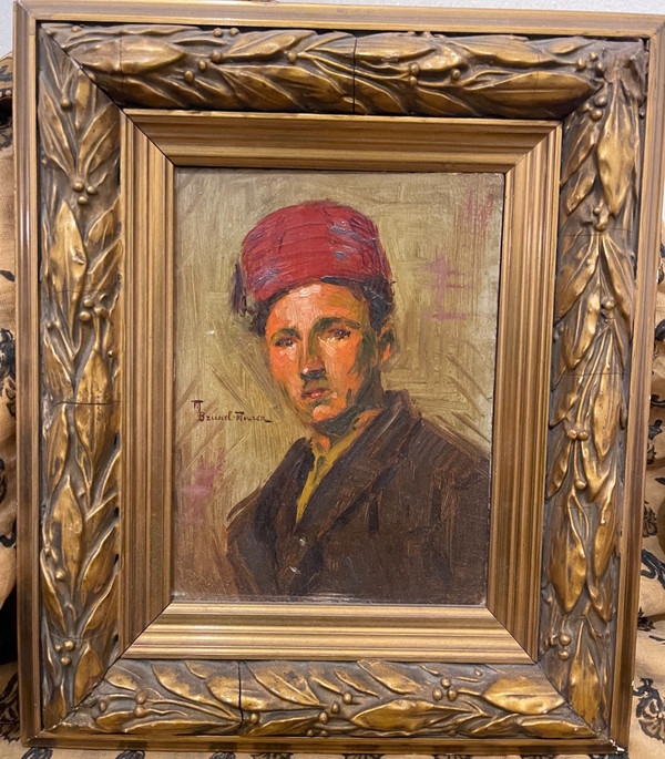 PORTRAIT DE MILITAIRE EN UNIFORME. XXÈME - Portrait Militaria. Zouave, troupe coloniale.
