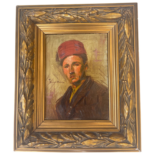 PORTRAIT OF A SOLDIER IN UNIFORM. XXTH - Militaria portrait. Zouave, colonial troop.