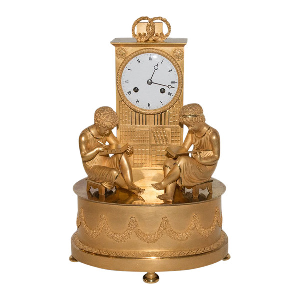 Orologio da biblioteca di epoca impero