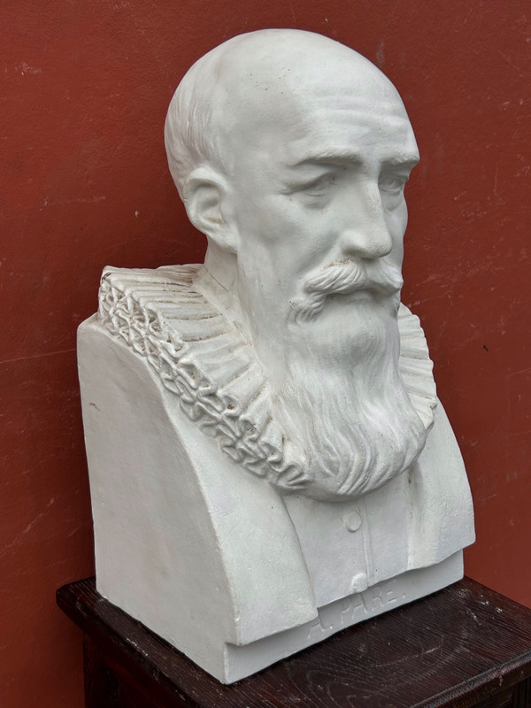 Ambroise Paré (1509-1590 ) Chirurgien Du Roi - Buste De Bibliothèque End XIXéme N °7