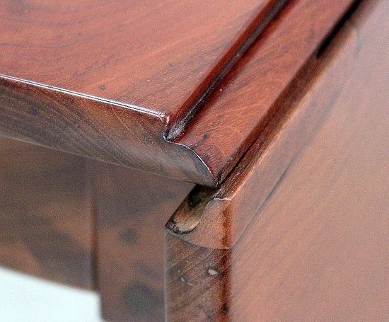 Rectangular Drop-leaf Table, Cuban Mahogany, Louis-Philippe Period - Mid 19th Century