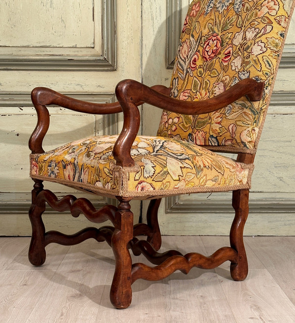 Fauteuil En Noyer d'Epoque Louis XIV XVIIème