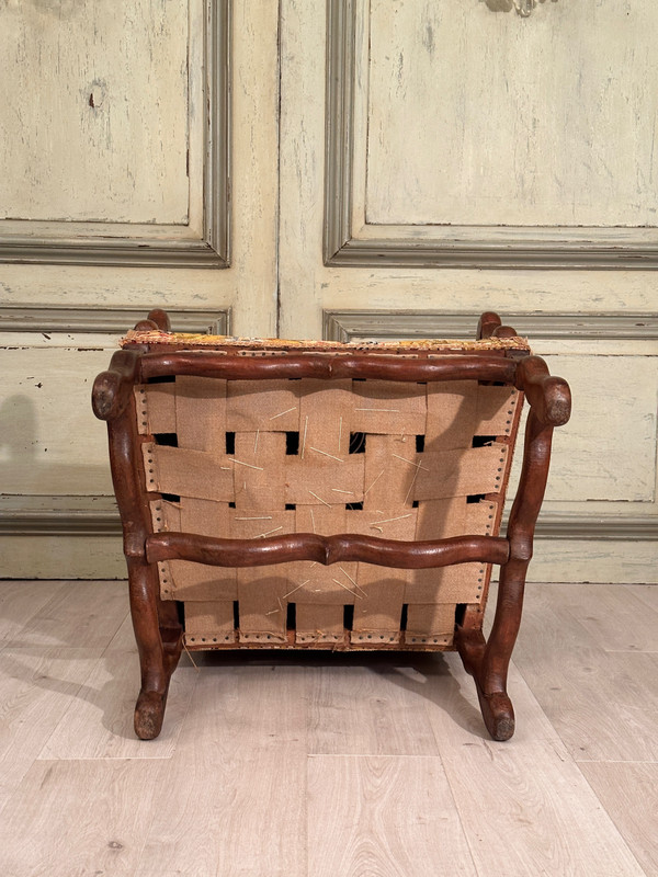 Fauteuil En Noyer d'Epoque Louis XIV XVIIème