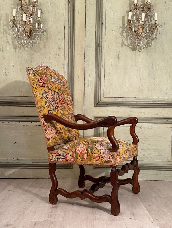 Fauteuil En Noyer d'Epoque Louis XIV XVIIème