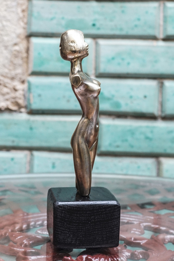 Skulptur FRAU BRONZE ART DÉCO