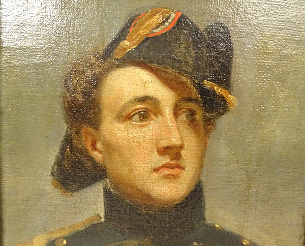 HST tableau portrait Jérôme-Martin Langlois Aspirant Marine uniforme XIXème
