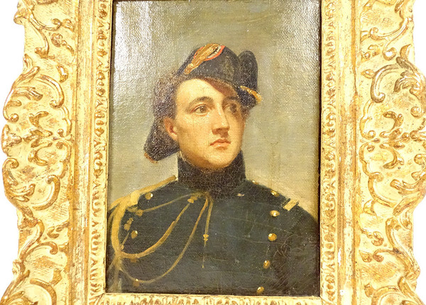 HST tableau portrait Jérôme-Martin Langlois Aspirant Marine uniforme XIXème