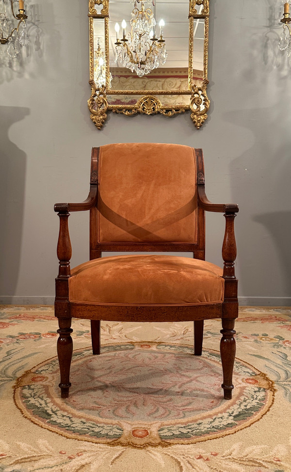 Jacob Frères Provenance Royal, Fauteuil à l'Etrusque En Acajou Palais Des Tuileries d'Epoque Directo