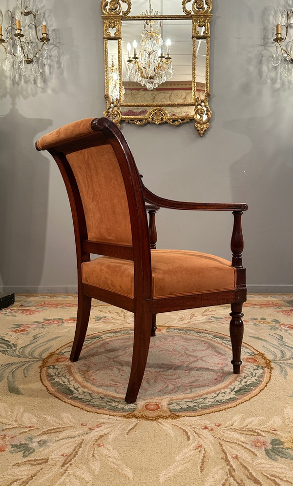 Jacob Frères Provenance Royal, Fauteuil à l'Etrusque En Acajou Palais Des Tuileries d'Epoque Directo