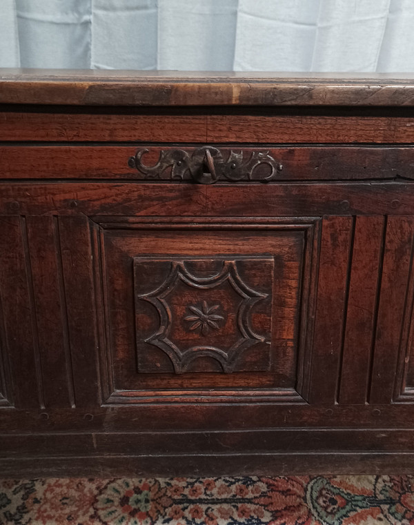 Cassettone in rovere Luigi XIV del XIX secolo