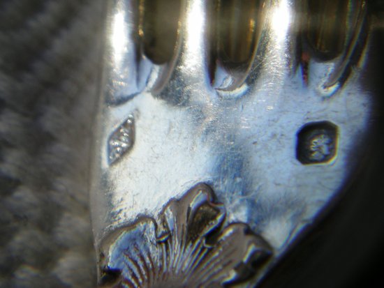 12 solid silver dessert cutlery