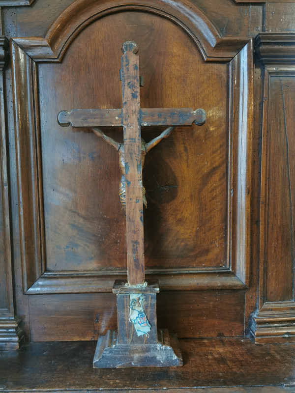 Christ En Croix Art Populaire XIX éme