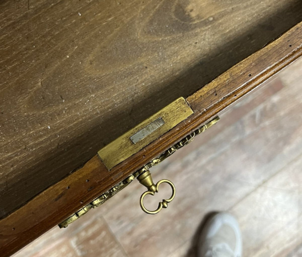 André Mailfert: Magnificent double-sided Louis XV style walnut desk, stamped