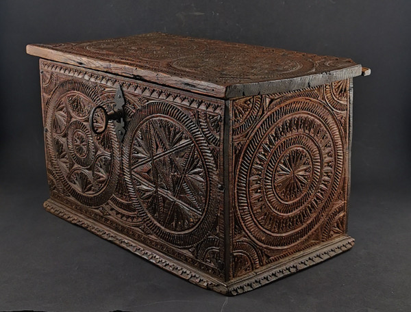 18th century finely carved box