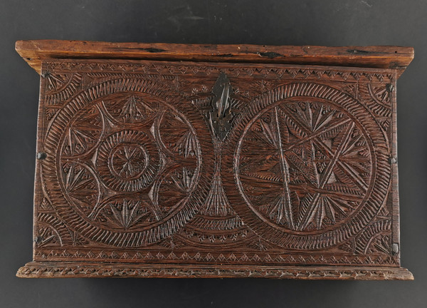 18th century finely carved box