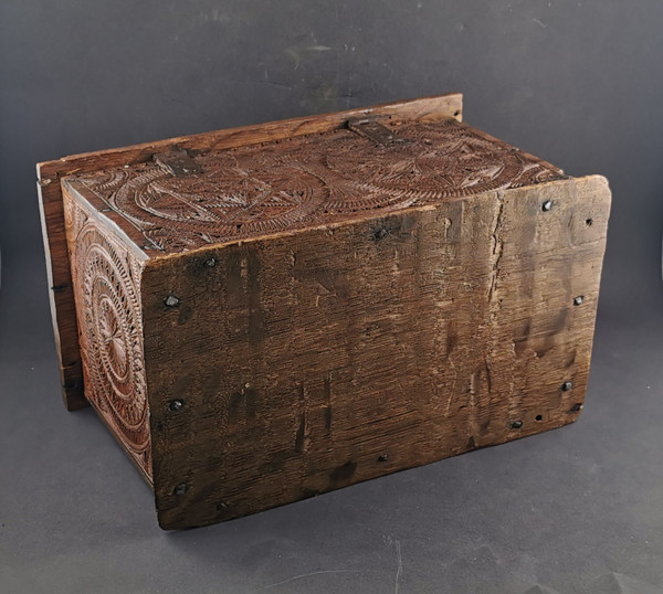 18th century finely carved box