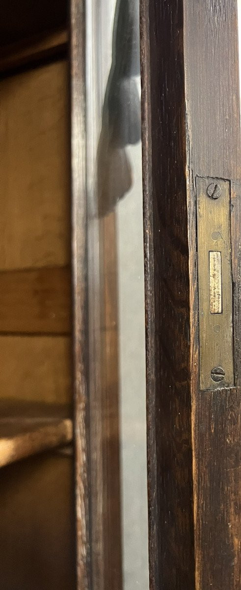 Louis XV / Transition style solid oak buffet bookcase circa 1880