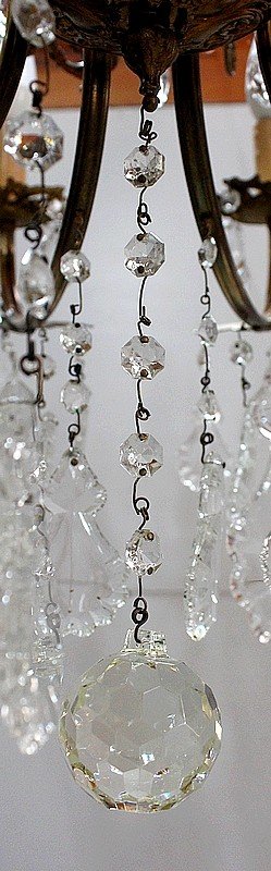  Lustre en Cristal - Milieu XXe 