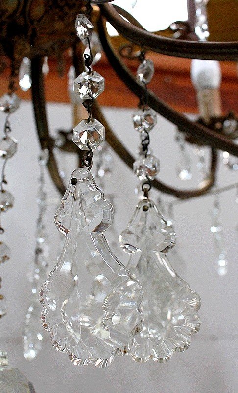  Lustre en Cristal - Milieu XXe 