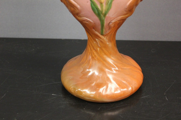 Vaso Art Nouveau Décor De Femmes By Delphin Massier