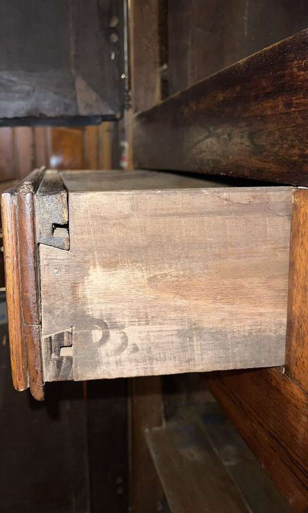 18th century solid walnut armoire or cabinet circa 1760