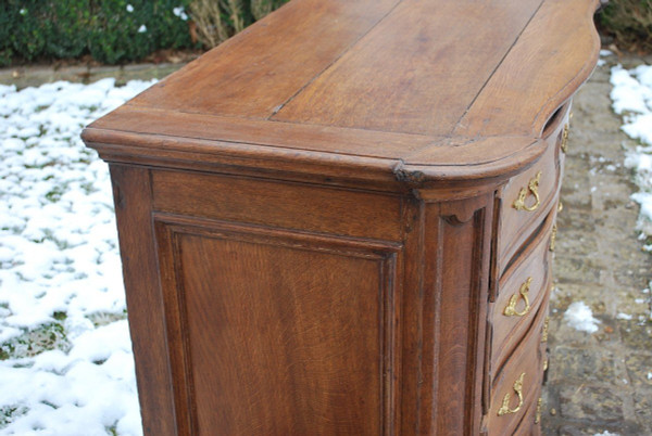 Commode Liègoise En Chêne XVIIIe