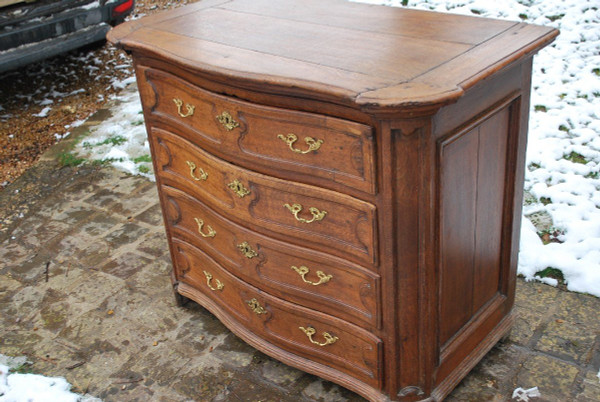 Commode Liègoise En Chêne XVIIIe