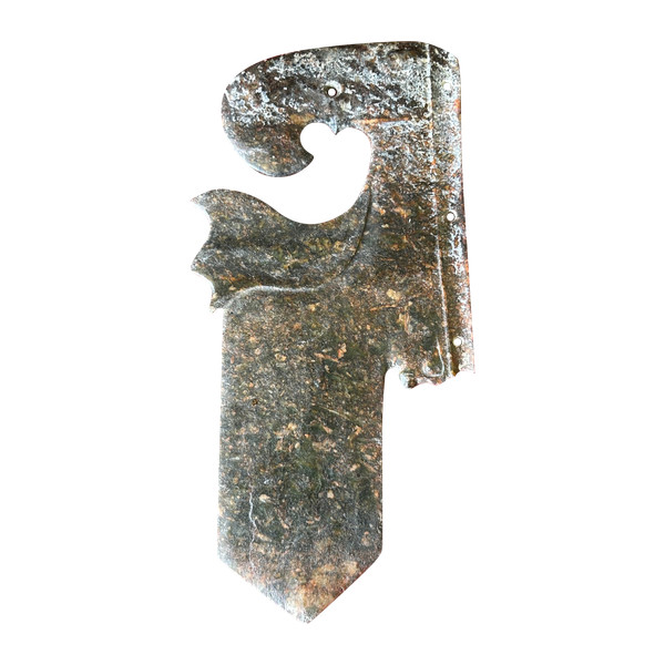 Coltello in pietra intagliata stile arcaico Cina