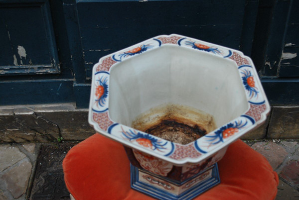 Grand Cache Pot Ou Jardinière Imari By Samson