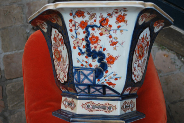 Grand Cache Pot Ou Jardinière Imari By Samson