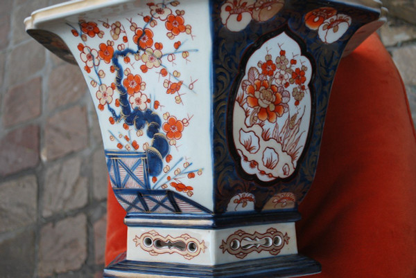 Grand Cache Pot Ou Jardinière Imari By Samson