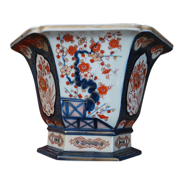 Grand Cache Pot Ou Jardinière Imari By Samson