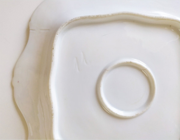 Porcelaine De Paris Paire De Plats Décor Main 19ème