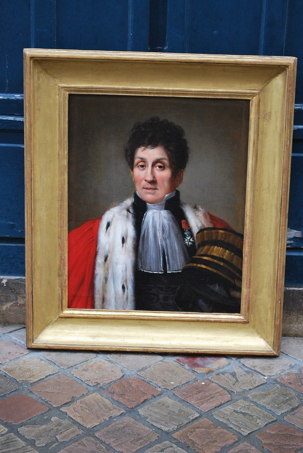 Portrait d'Un Haut Magistrat époque Empire Début XIXe
