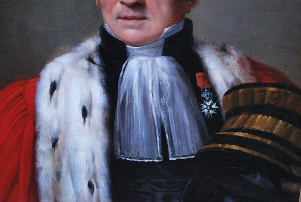 Portrait d'Un Haut Magistrat époque Empire Début XIXe