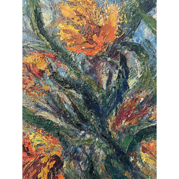 Arsene Sari, Huile Sur Panneau Bouquet De Fleurs (1895 - 1995)