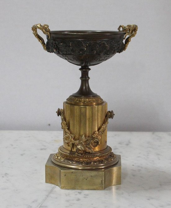  Pair of Bronze Trinkets with Two Patinas, Louis XVI taste - Early 19th century