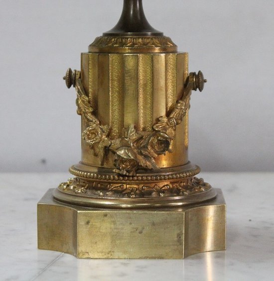  Pair of Bronze Trinkets with Two Patinas, Louis XVI taste - Early 19th century