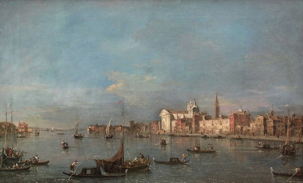 Giacomo Guardi (Venise, 1764 - 1835), Venise Avec Le Canal De La Giudecca