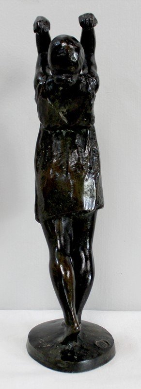  Bronze "the Dancer", by G. Halbout du Tanney - 1st part of the 20th century