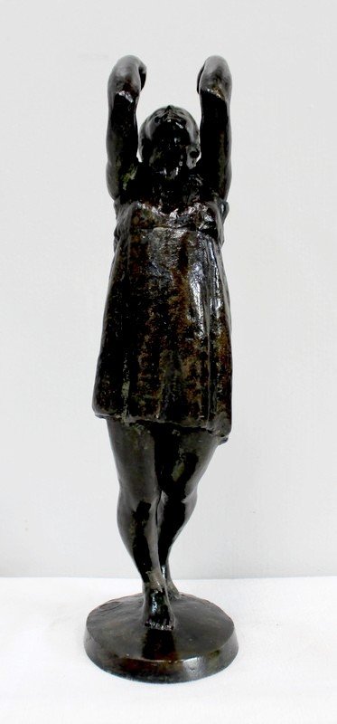  Bronze "the Dancer", by G. Halbout du Tanney - 1st part of the 20th century