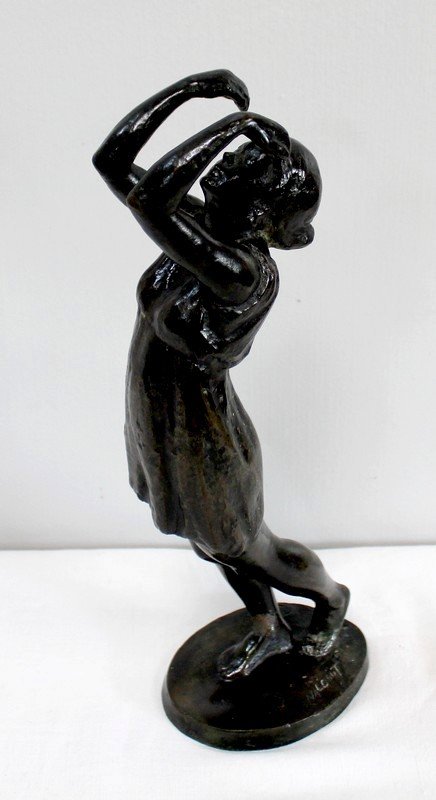  Bronze "the Dancer", by G. Halbout du Tanney - 1st part of the 20th century