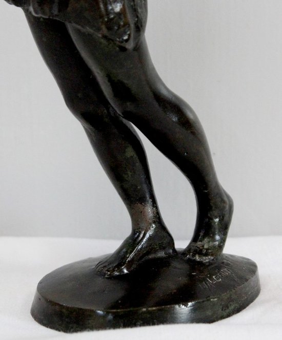  Bronze "the Dancer", by G. Halbout du Tanney - 1st part of the 20th century
