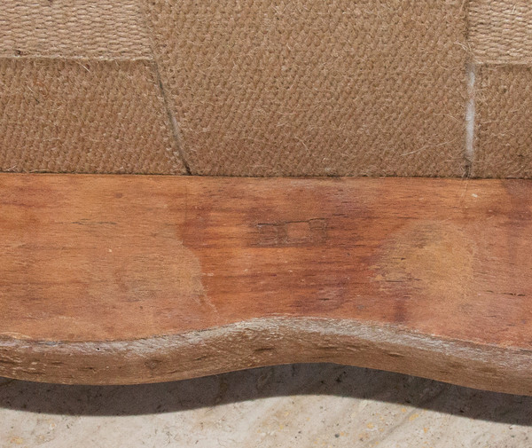 Fauteuil à Dossier Plat Estampillé époque Louis XV