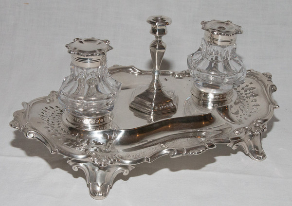 Calamaio vittoriano in argento