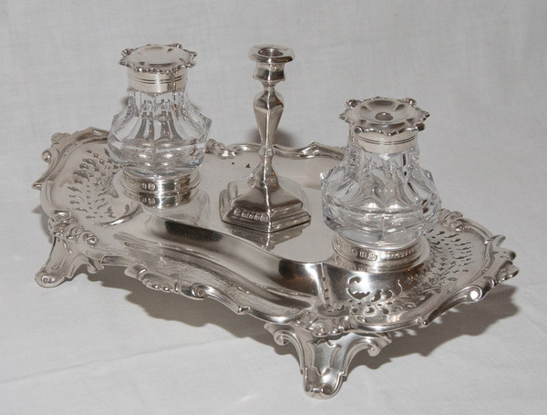 Calamaio vittoriano in argento